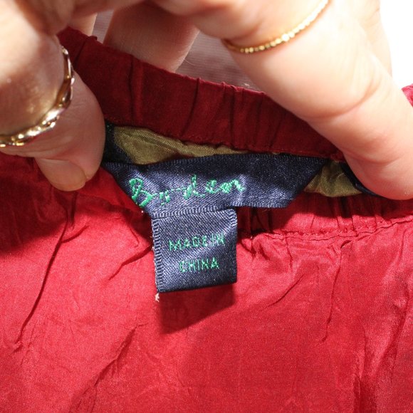 Boden Multicolor 100% Silk Elastic Waist Lined Maxi Skirt Size 20 - Picture 4 of 10